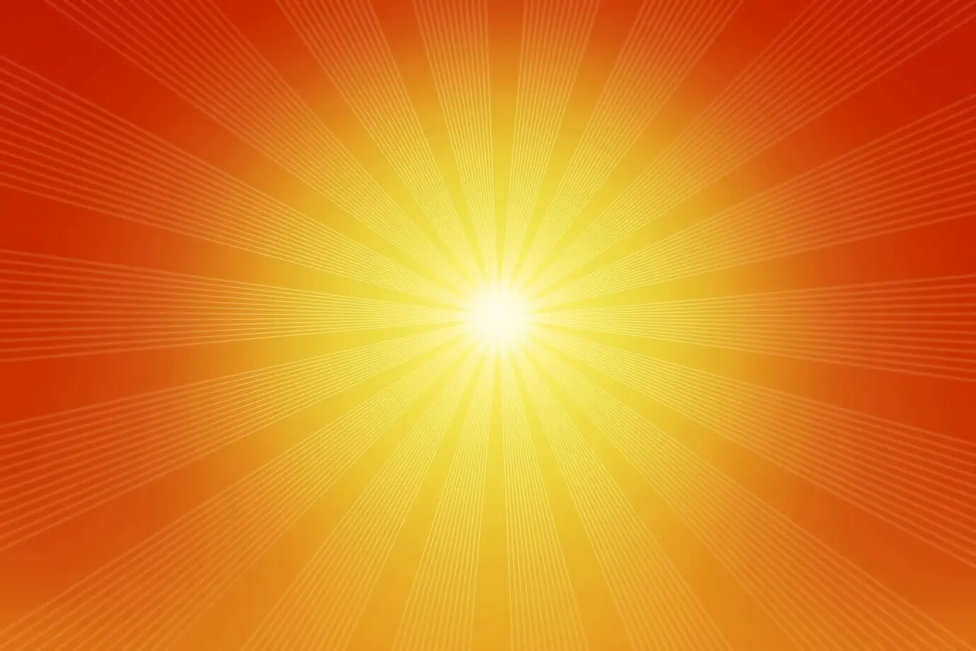 Orange beams of light